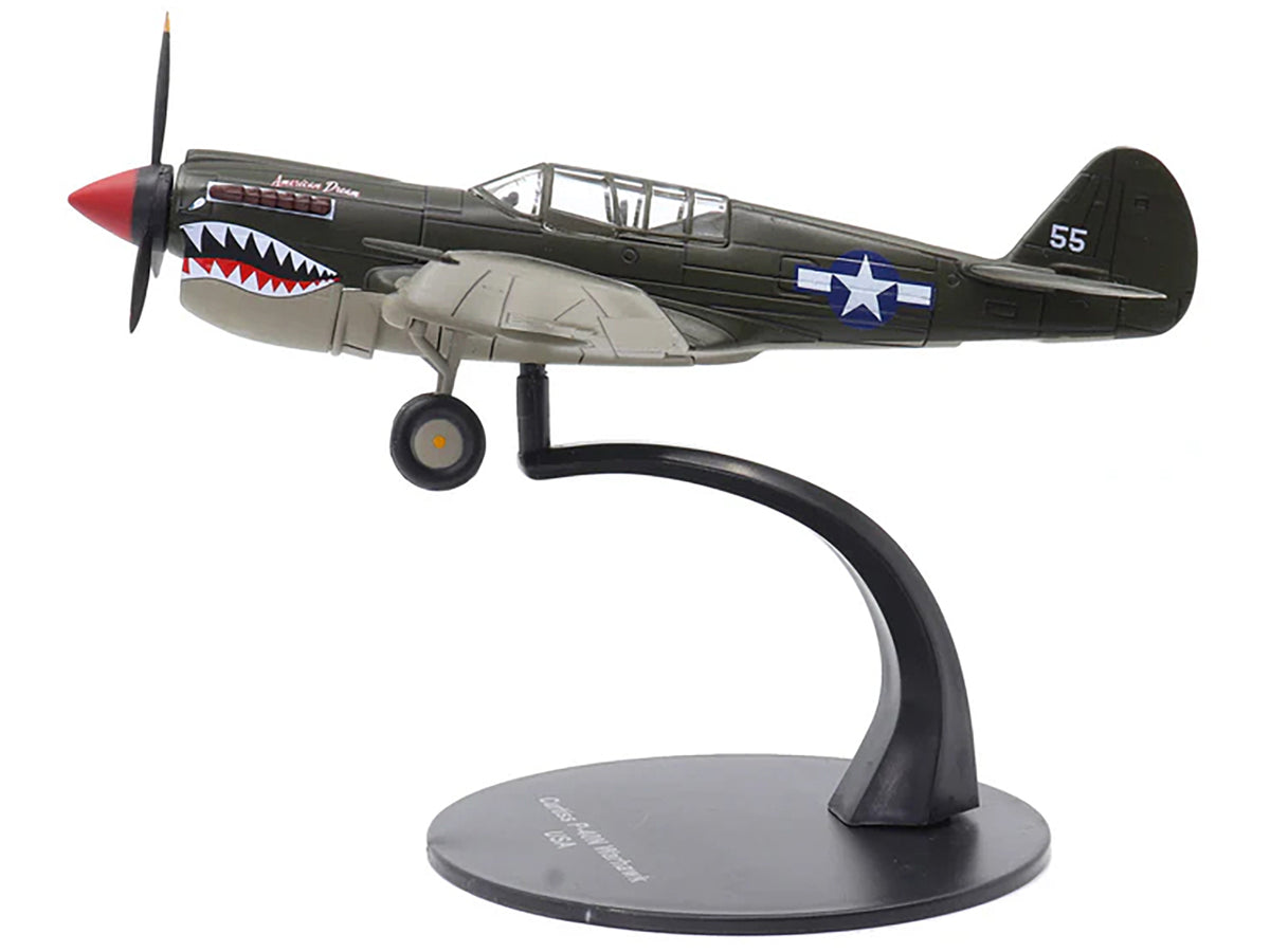 Curtiss P-40N Warhawk Fighter Aircraft "American Dream National Warplane Museum" United States Army Air Forces 1/72 Diecast Model