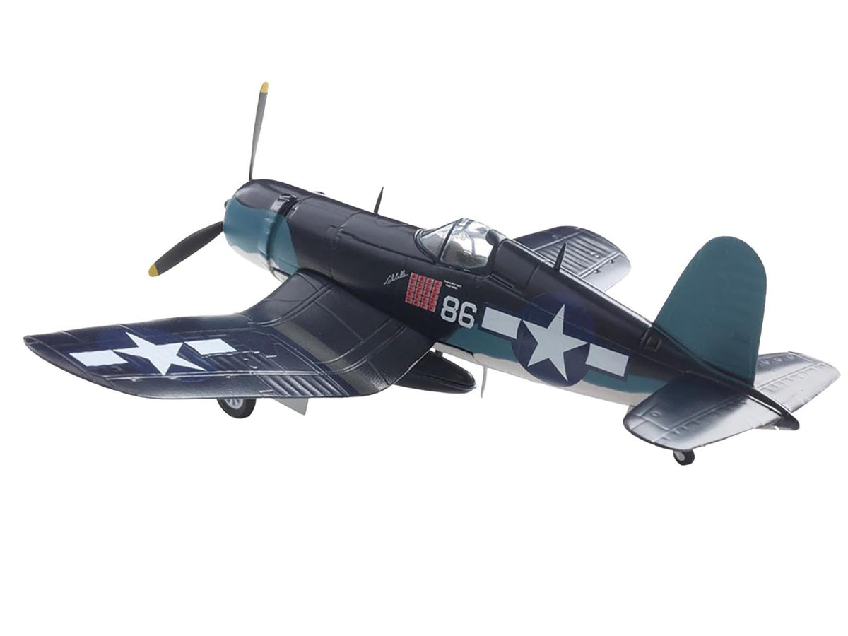 Vought F4U-1A Corsair Fighter Aircraft "Maj. Gregory "Pappy" Boyington VMF 214" United States Marine Corps 1/72 Diecast Model