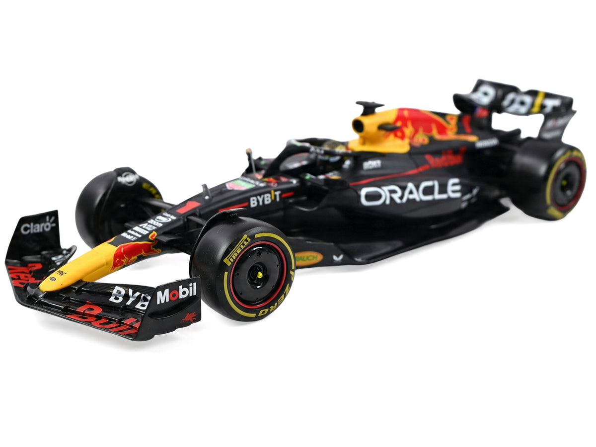 Red Bull Racing RB19 #1 Max Verstappen "Oracle" Winner Formula One F1 Championship "Drivers' Champion" (2023) with Display Case 1/24 Diecast Model Car