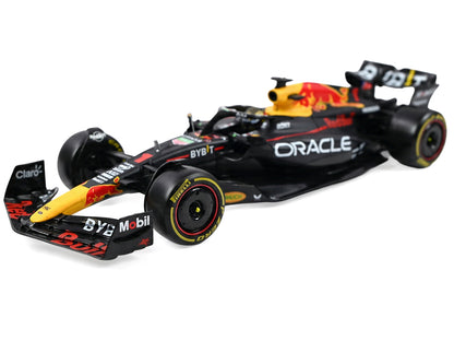 Red Bull Racing RB19 #1 Max Verstappen "Oracle" Winner Formula One F1 Championship "Drivers' Champion" (2023) with Display Case 1/24 Diecast Model Car