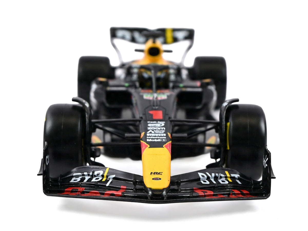 Red Bull Racing RB19 #1 Max Verstappen "Oracle" Winner Formula One F1 Championship "Drivers' Champion" (2023) with Display Case 1/24 Diecast Model Car