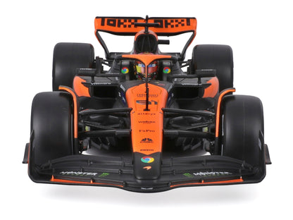 McLaren MCL38 #81 Oscar Piastri "OKX" Formula One F1 "Miami GP" (2024) with Display Case 1/24 Diecast Model Car