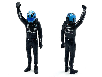 Mercedes-AMG W14 E Performance #63 George Russell "Petronas" Formula One F1 World Championship (2023) with Driver Figure 1/24 Diecast Model Car