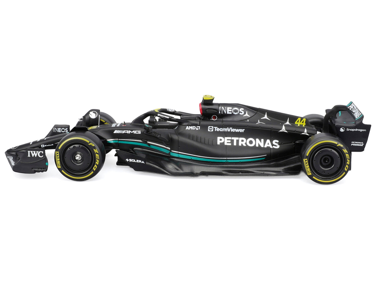 Mercedes-AMG F1 W14 E Performance #44 Lewis Hamilton "Petronas" Formula One F1 "World Championship" (2023) with Driver Figure "Race" Series 1/24 Diecast Model Car