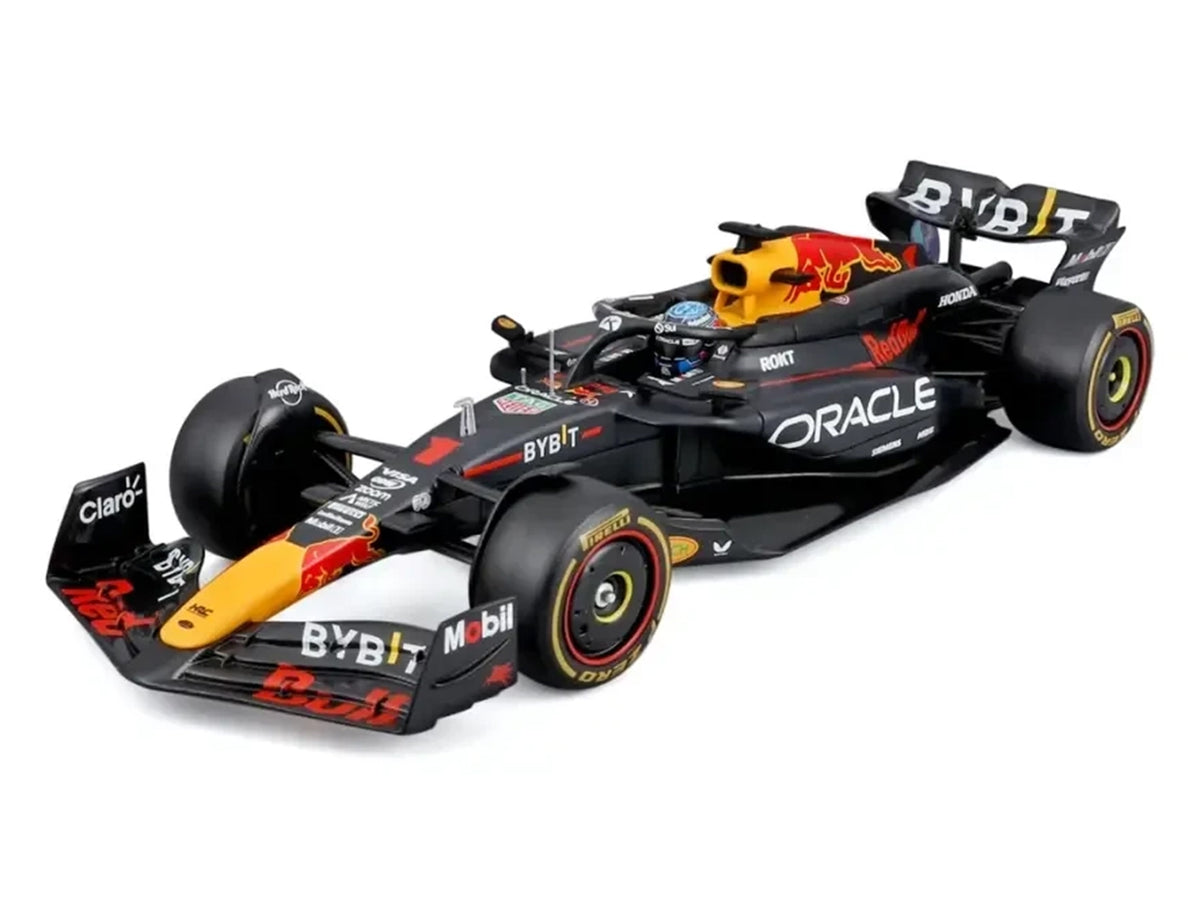 Red Bull Racing RB20 #1 Max Verstappen "Oracle" Winner Formula One F1 Championship "Drivers' Champion" (2024) with Display Case 1/24 Diecast Model Car