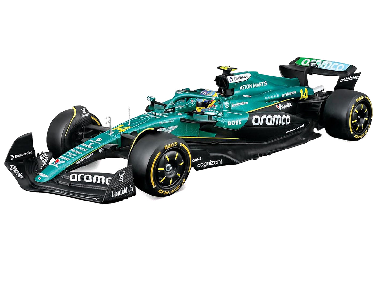 Aston Martin AMR25 #14 Fernando Alonso "Aramco" Formula One F1 "World Championship" (2025) 1/24 Diecast Model Car