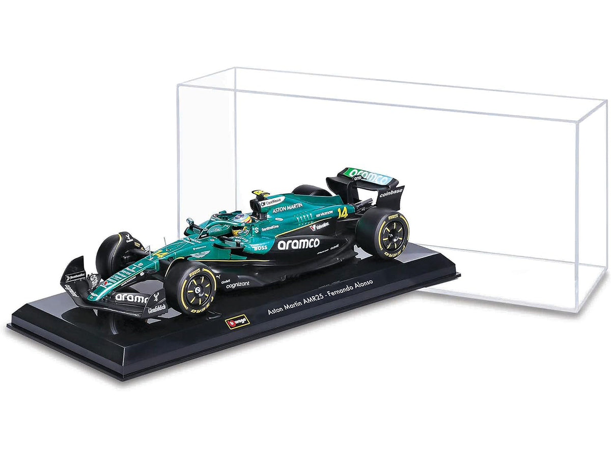Aston Martin AMR25 #14 Fernando Alonso "Aramco" Formula One F1 "World Championship" (2025) 1/24 Diecast Model Car