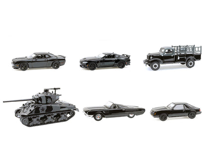 "Black Bandit" 6 piece Set Series 30 1/64 Diecast Model Cars