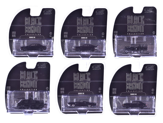"Black Bandit" 6 piece Set Series 30 1/64 Diecast Model Cars
