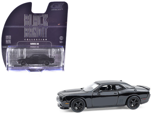 2016 Dodge Challenger R/T Hemi Black "Black Bandit" Series 30 1/64 Diecast Model Car