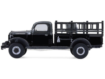 1946 Dodge Power Wagon Fire Truck Black "Black Bandit" Series 30 1/64 Diecast Model Car