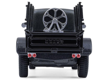 1946 Dodge Power Wagon Fire Truck Black "Black Bandit" Series 30 1/64 Diecast Model Car