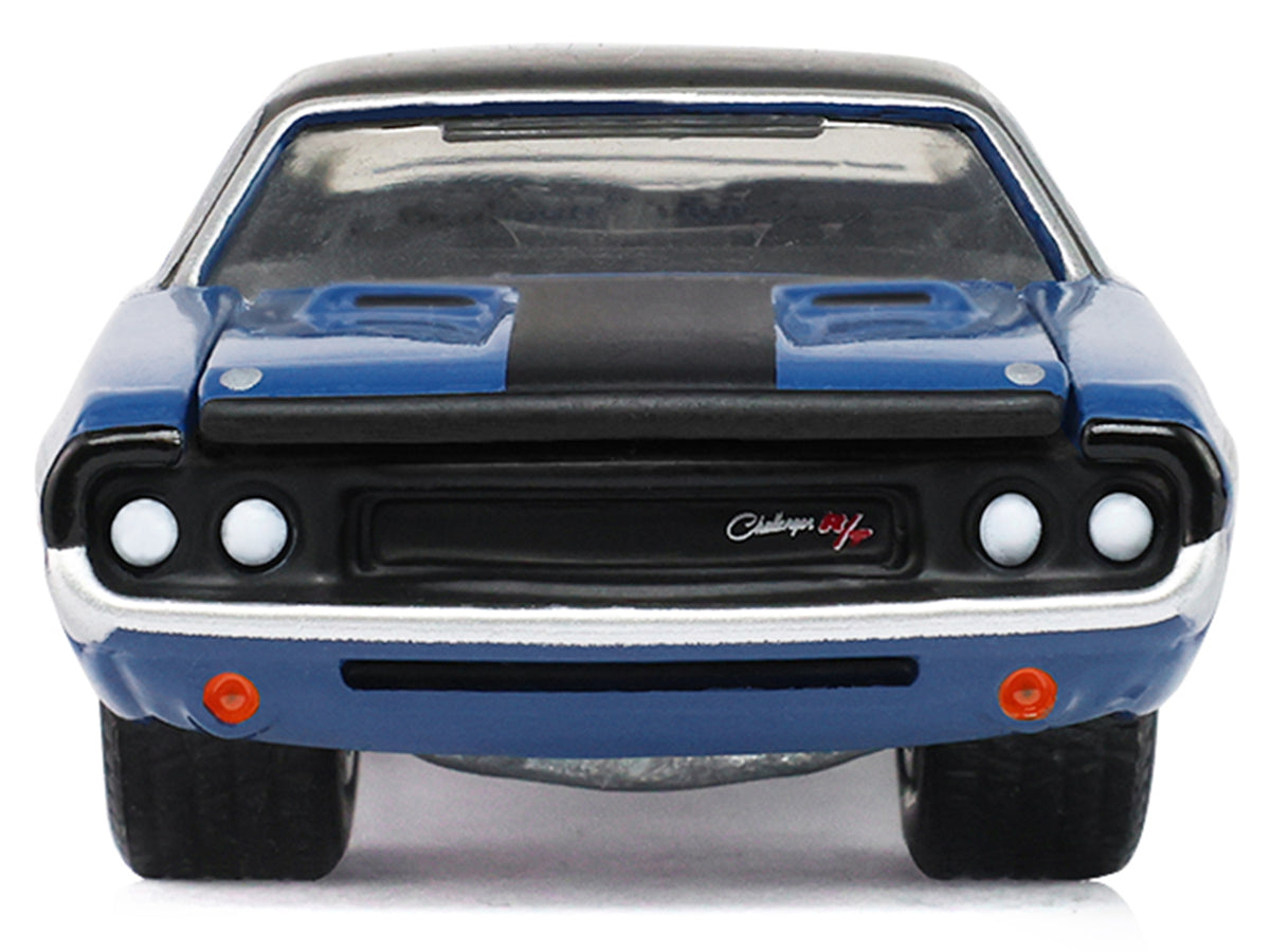 1970 Dodge Challenger Blue with Black Top "America 250 Edition" "Anniversary Collection" Series 18 1/64 Diecast Model Car