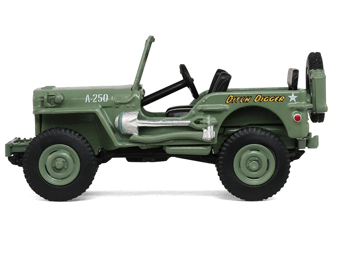 1942 Willy’s MB Jeep Olive Green "America 250 Edition" "Anniversary Collection" Series 18 1/64 Diecast Model Car