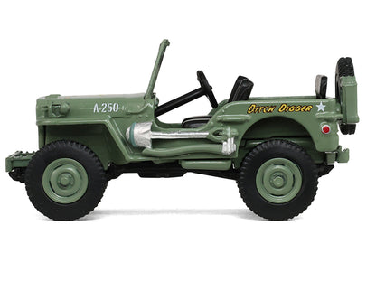 1942 Willy’s MB Jeep Olive Green "America 250 Edition" "Anniversary Collection" Series 18 1/64 Diecast Model Car