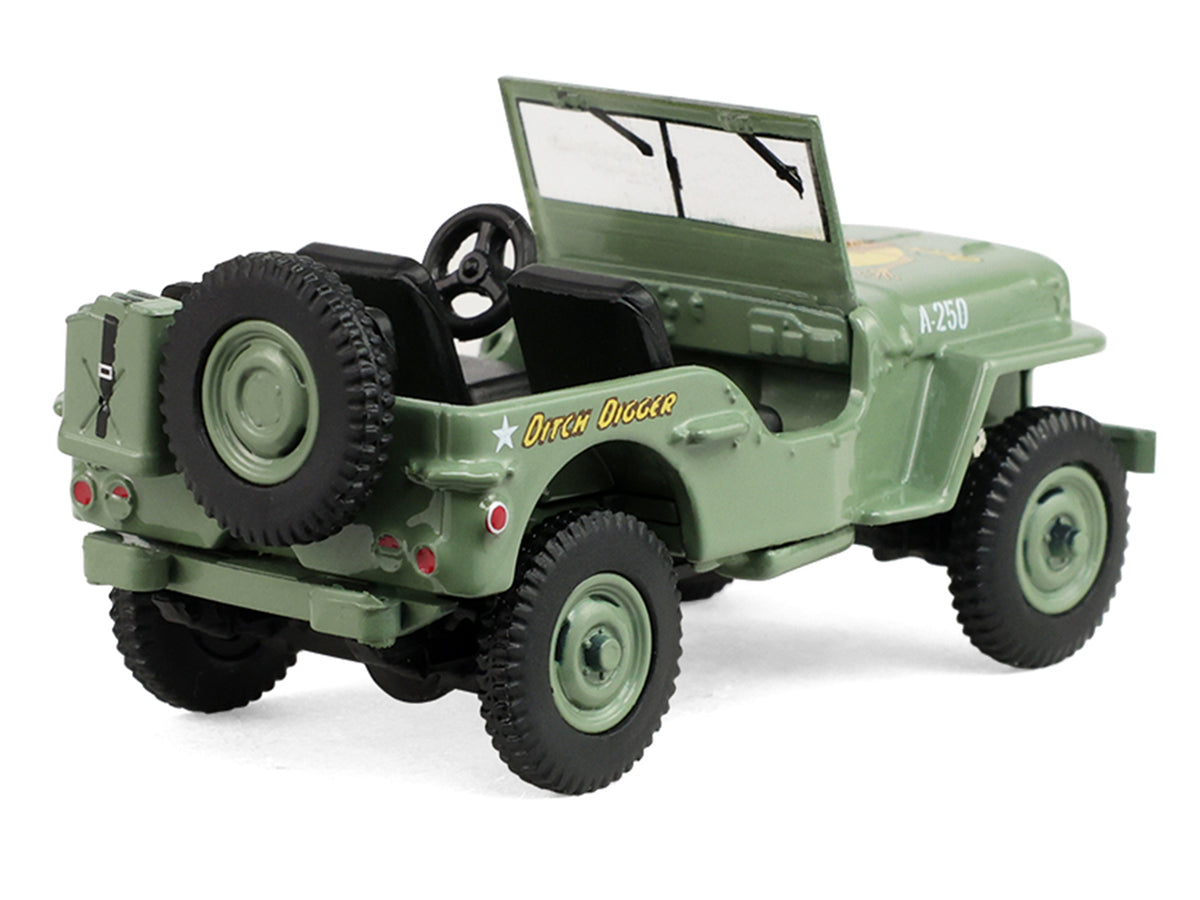 1942 Willy’s MB Jeep Olive Green "America 250 Edition" "Anniversary Collection" Series 18 1/64 Diecast Model Car