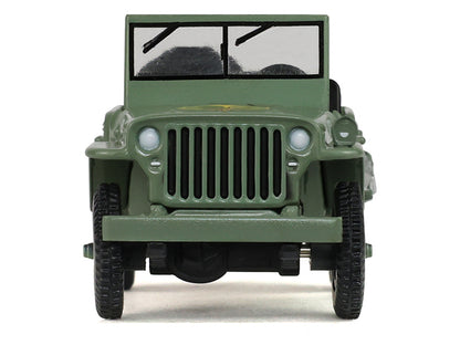 1942 Willy’s MB Jeep Olive Green "America 250 Edition" "Anniversary Collection" Series 18 1/64 Diecast Model Car