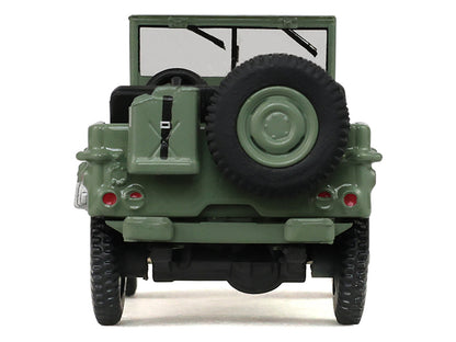 1942 Willy’s MB Jeep Olive Green "America 250 Edition" "Anniversary Collection" Series 18 1/64 Diecast Model Car