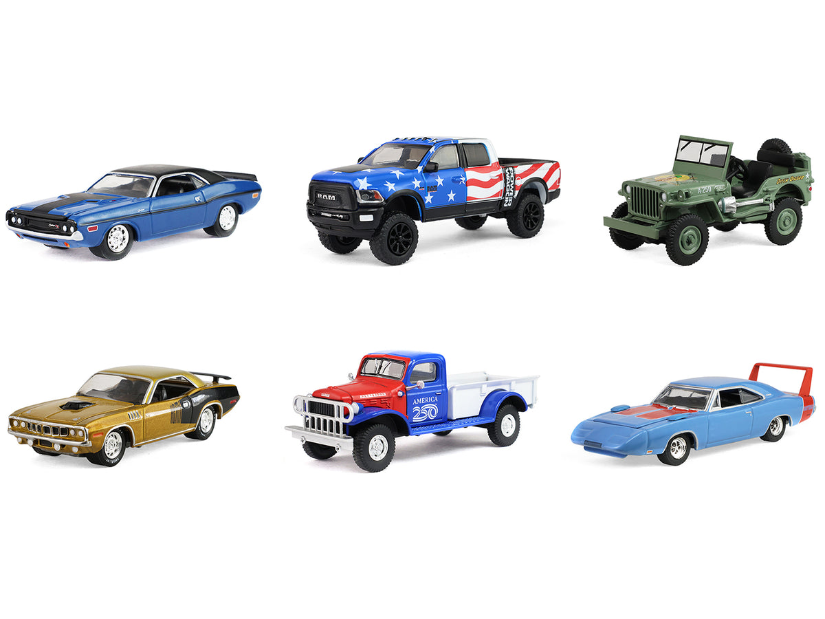 "Anniversary Collection" Series 18 Set of 6 pieces "America 250 Edition" 1/64 Diecast Model Cars