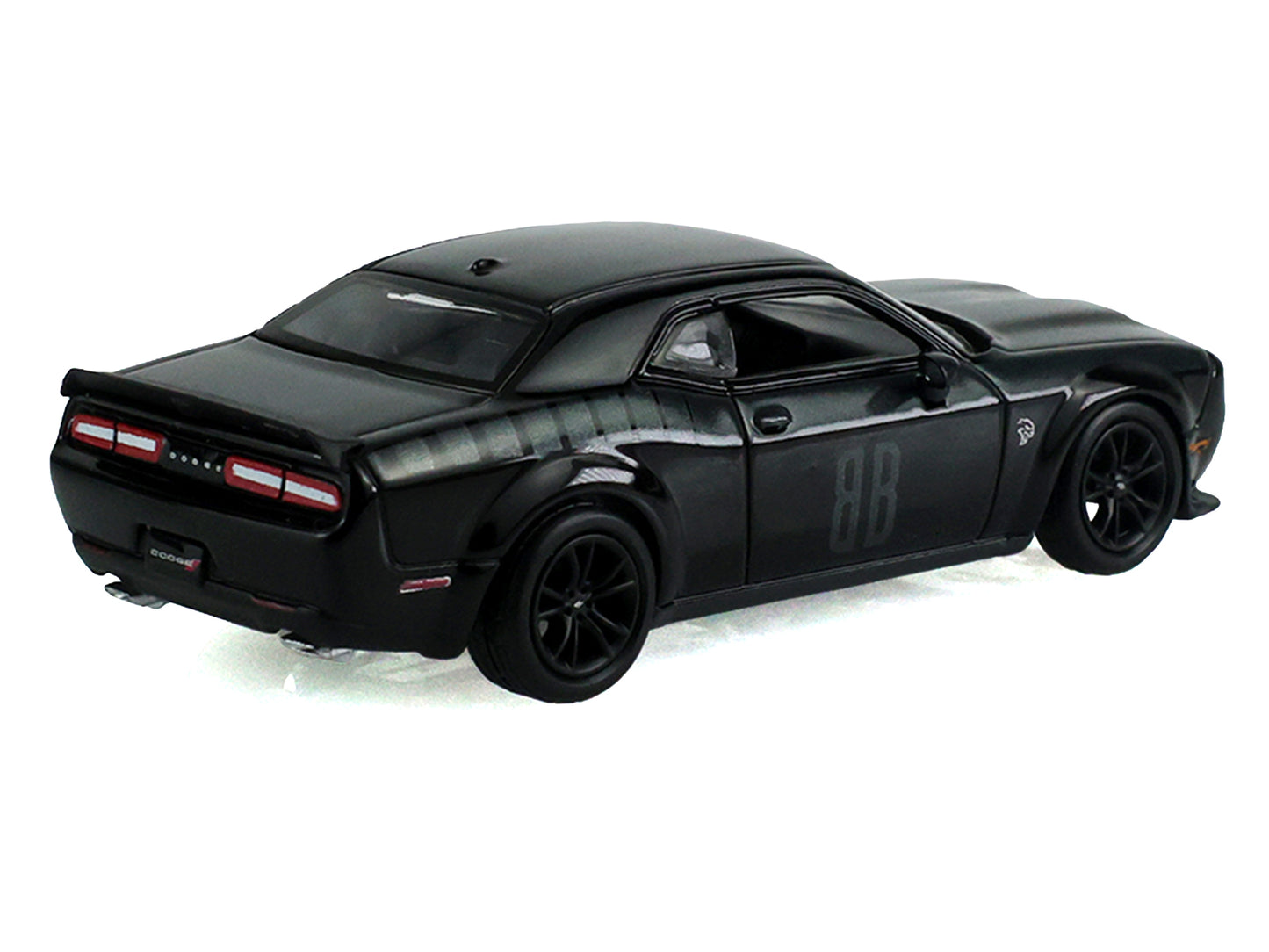2017 Dodge Challenger SRT Hellcat Widebody Black "Black Bandit" Series 31 1/64 Diecast Model Car