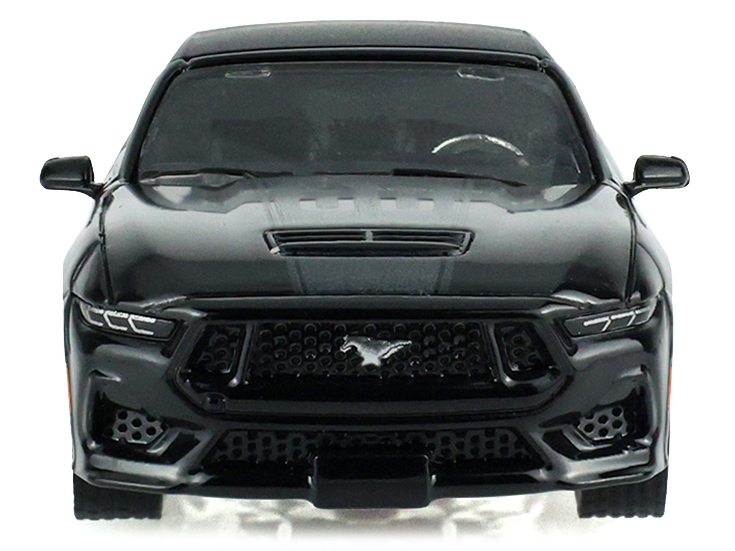 2024 Ford Mustang GT Convertible Black "Black Bandit" Series 31 1/64 Diecast Model Car