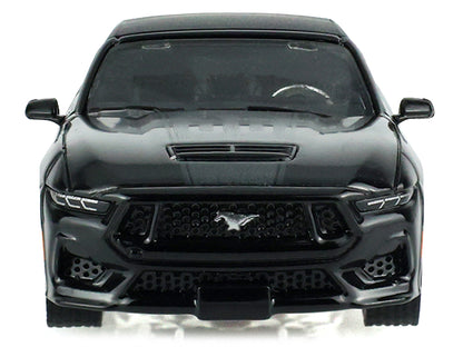 2024 Ford Mustang GT Convertible Black "Black Bandit" Series 31 1/64 Diecast Model Car