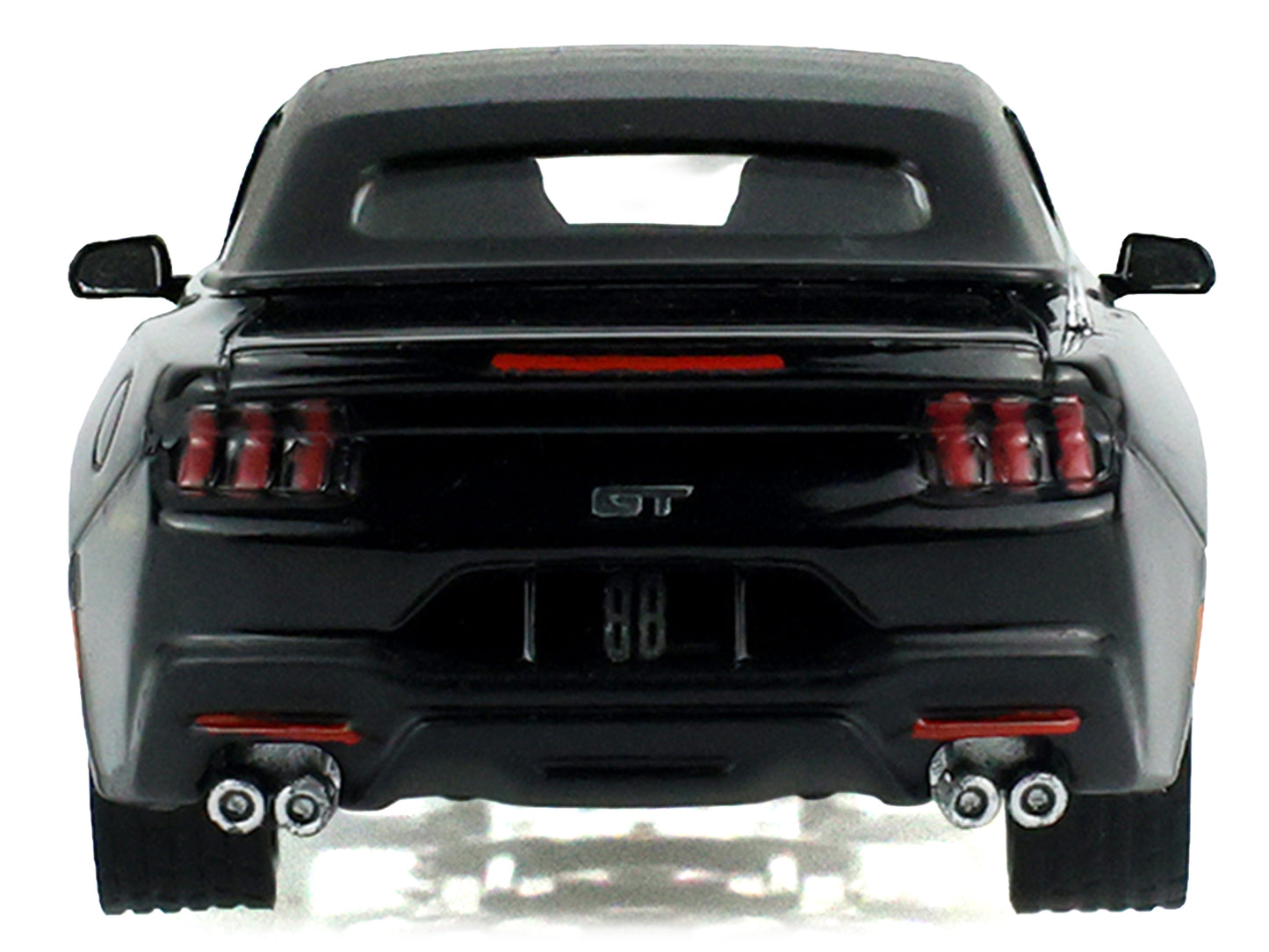 2024 Ford Mustang GT Convertible Black "Black Bandit" Series 31 1/64 Diecast Model Car