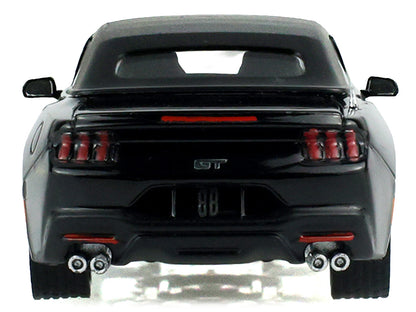 2024 Ford Mustang GT Convertible Black "Black Bandit" Series 31 1/64 Diecast Model Car