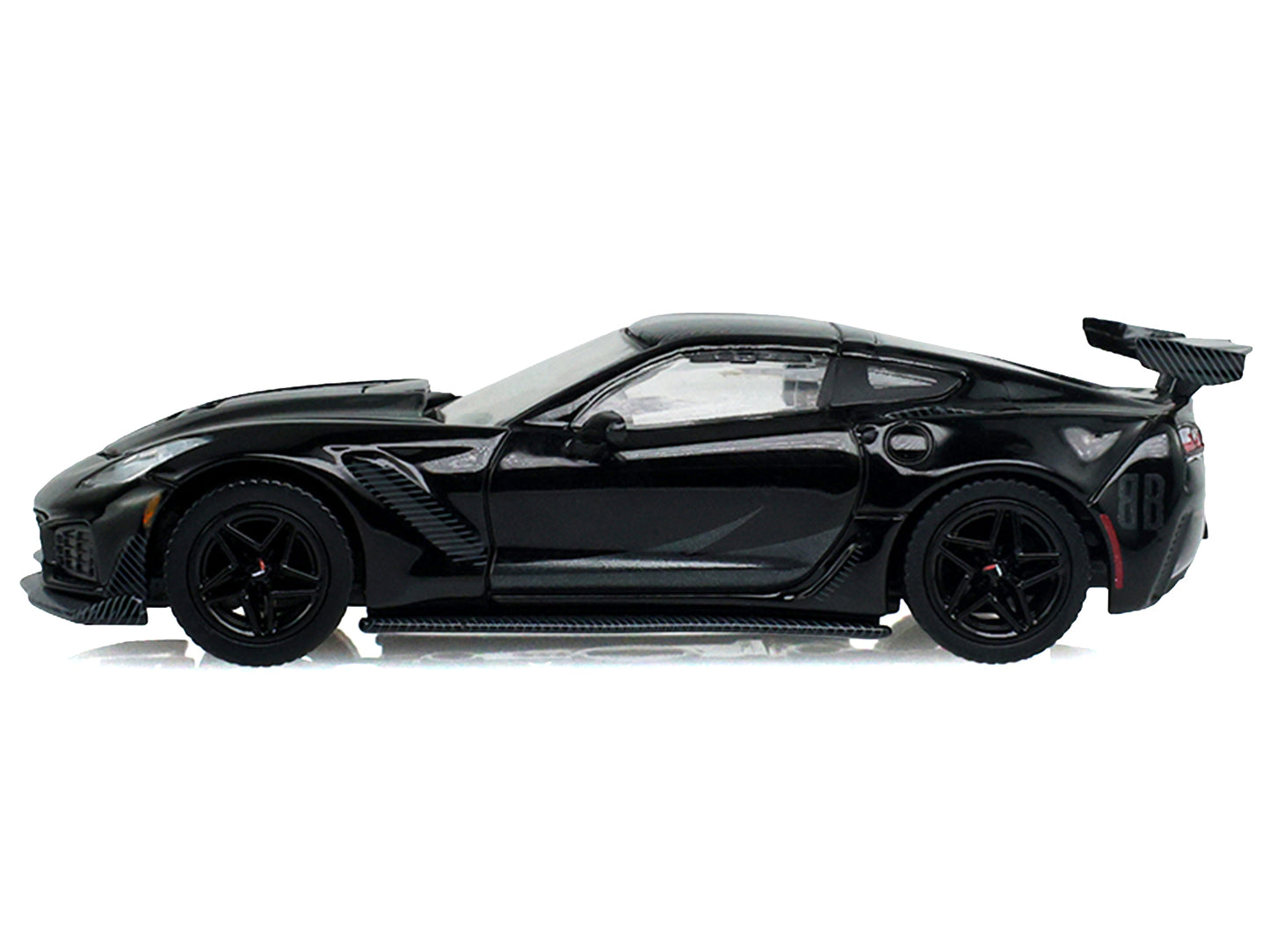 2019 Chevrolet Corvette ZR1 Black "Black Bandit" Series 31 1/64 Diecast Model Car