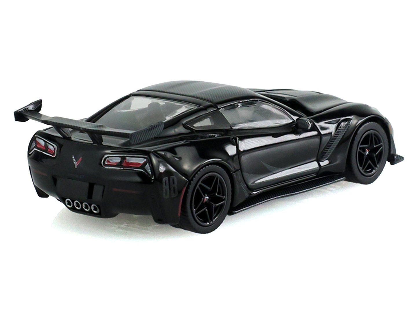 2019 Chevrolet Corvette ZR1 Black "Black Bandit" Series 31 1/64 Diecast Model Car