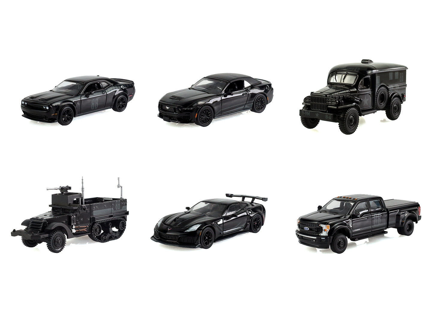 "Black Bandit" Series 31 6 piece Set 1/64 Diecast Model Cars