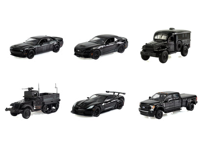 "Black Bandit" Series 31 6 piece Set 1/64 Diecast Model Cars