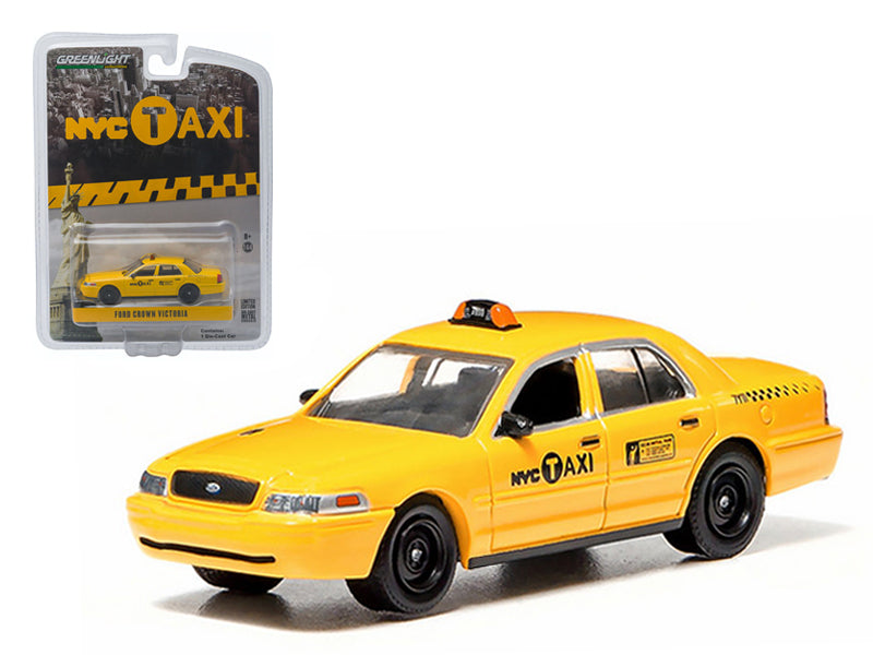 Ford Crown Victoria Yellow "NYC Taxi" (New York City) 1/64 Diecast Model Car