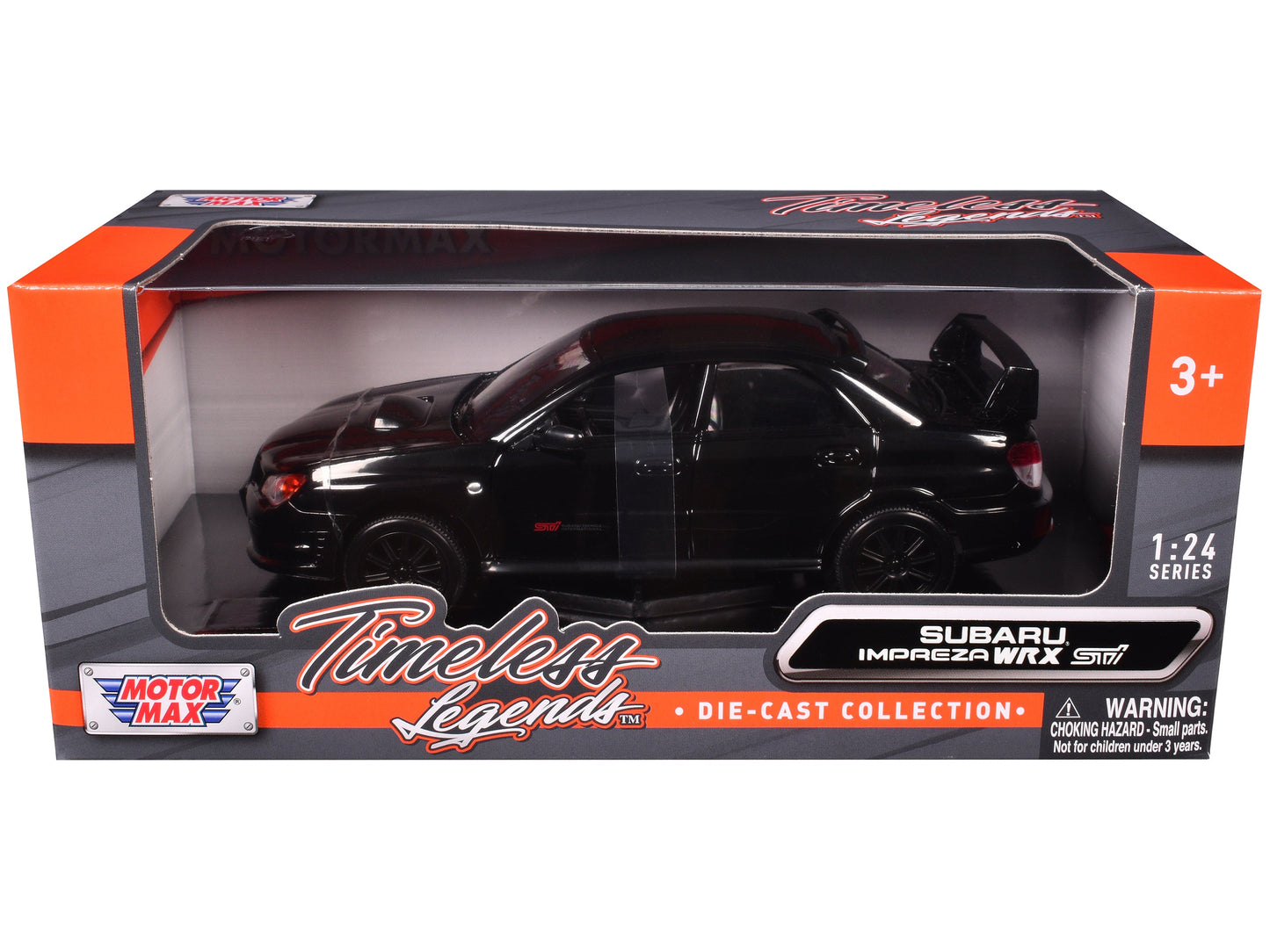 Subaru Impreza WRX STi Black 1/24 Diecast Model Car