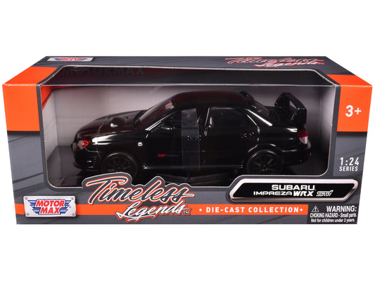 Subaru Impreza WRX STi Black 1/24 Diecast Model Car
