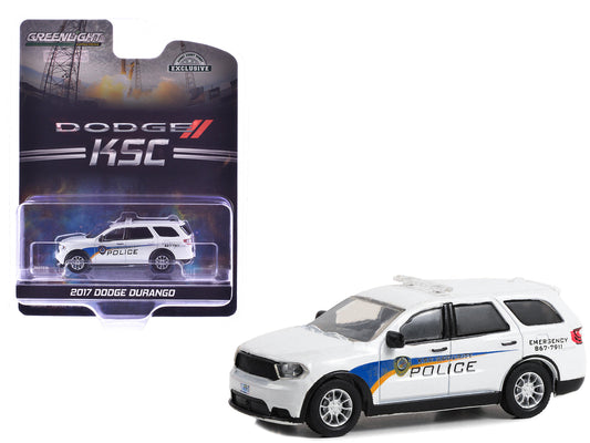 2017 Dodge Durango "Kennedy Space Center (KSC) Security Police Traffic Enforcement" White with Graphics "Hobby Exclusive" Series 1/64 Diecast Model Car