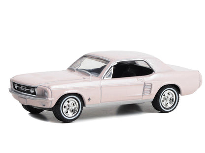 1967 Ford Mustang Coupe "She Country Special - Bill Goodro Ford Denver Colorado" Bermuda Sand "Hobby Exclusive" Series 1/64 Diecast Model Car
