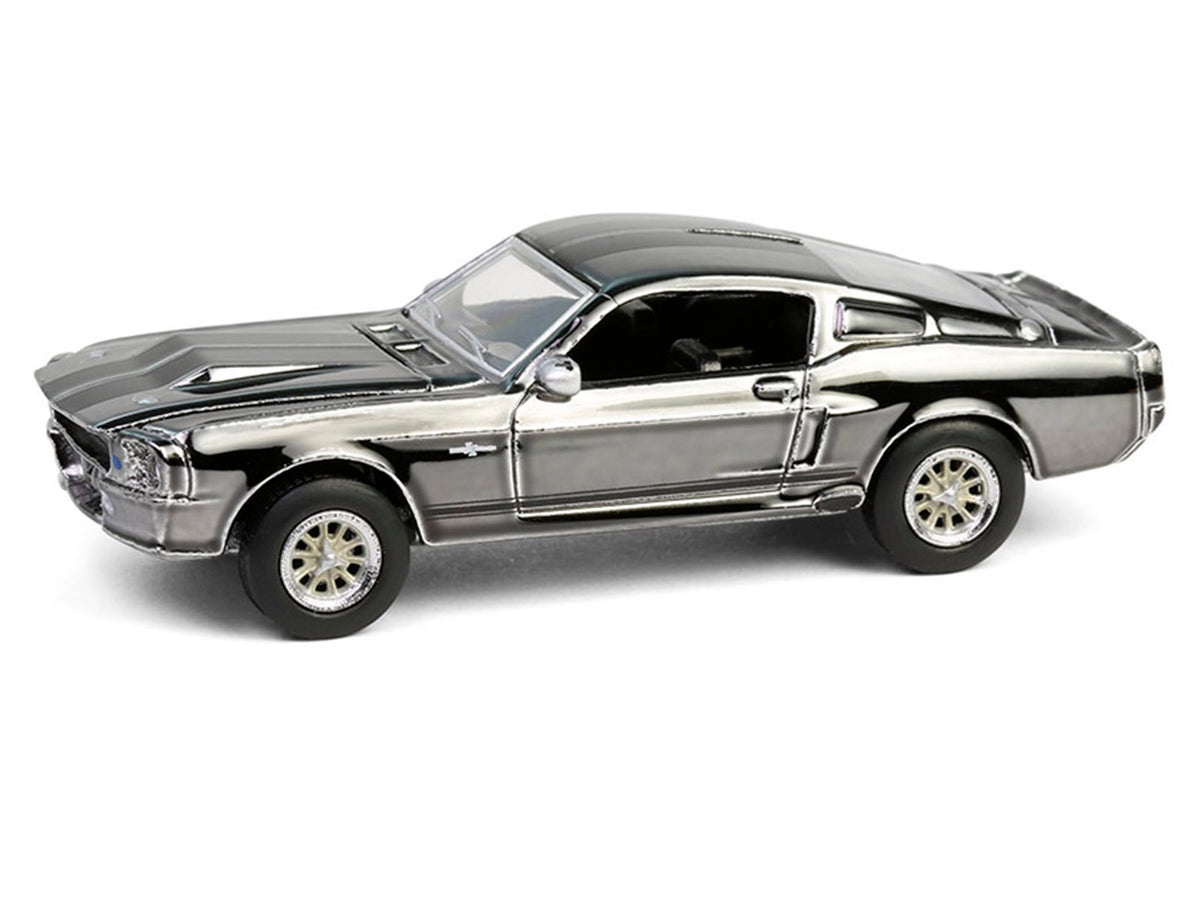 1967 Ford Mustang "Eleanor" Silver Chrome Edition "Gone in Sixty Seconds" (2000) Movie "Hobby Exclusive" Series 1/64 Diecast Model Car
