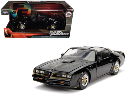 Tego’s 1977 Pontiac Firebird Black "Fast & Furious" Movie 1/24 Diecast Model Car