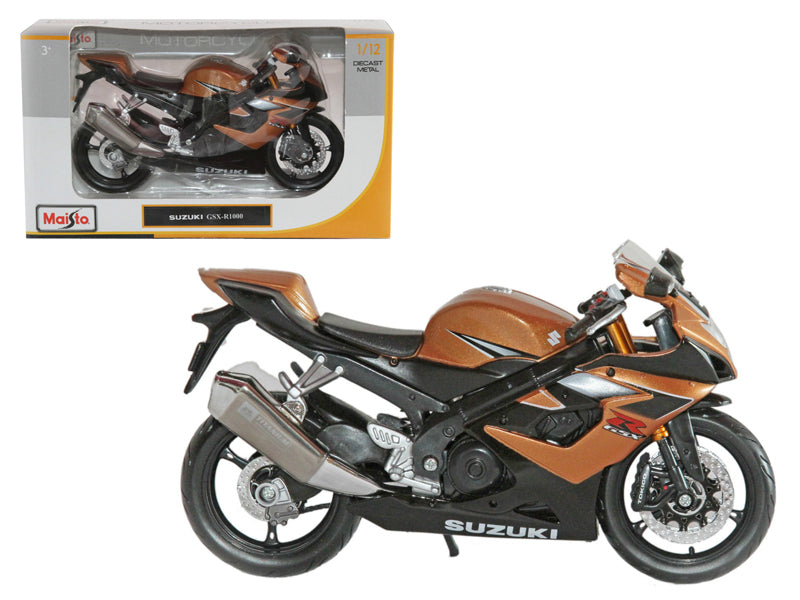 Suzuki GSX R1000 Bronze 1/12 Diecast Motorcycle Model