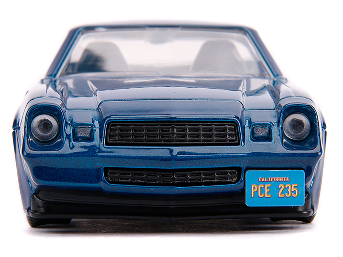 Billy's Chevrolet Camaro Z28 Metallic Dark Blue "Stranger Things" (2016) TV Series "Hollywood Rides" 1/32 Diecast Model Car
