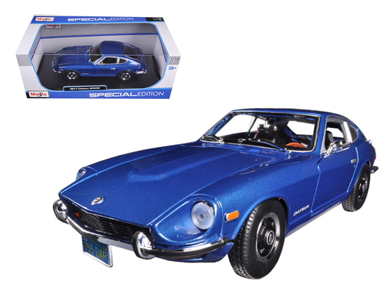 1971 Datsun 240z Blue Metallic 1/18 Diecast Model Car