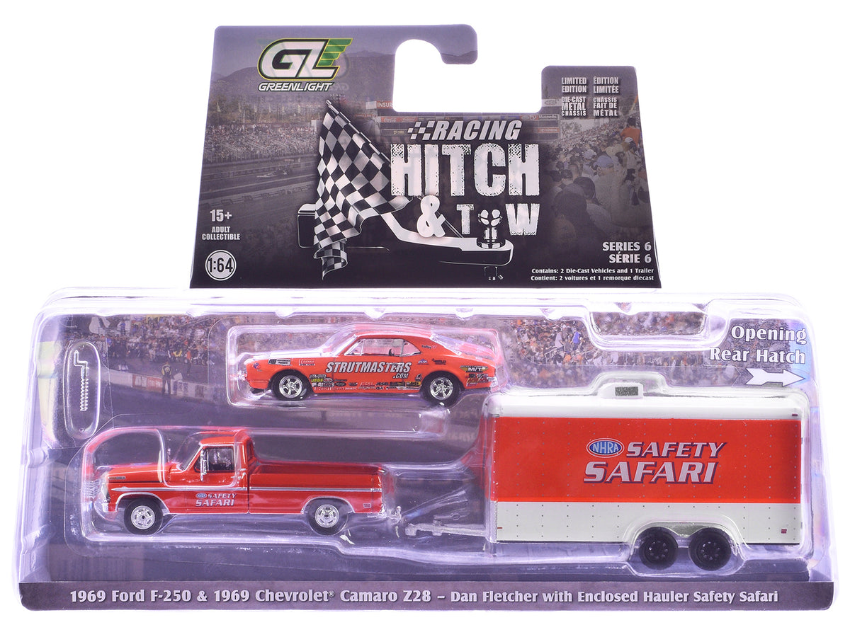 "Racing Hitch & Tow" Series #6 Set of 3 pieces 1/64 Diecast Model Cars