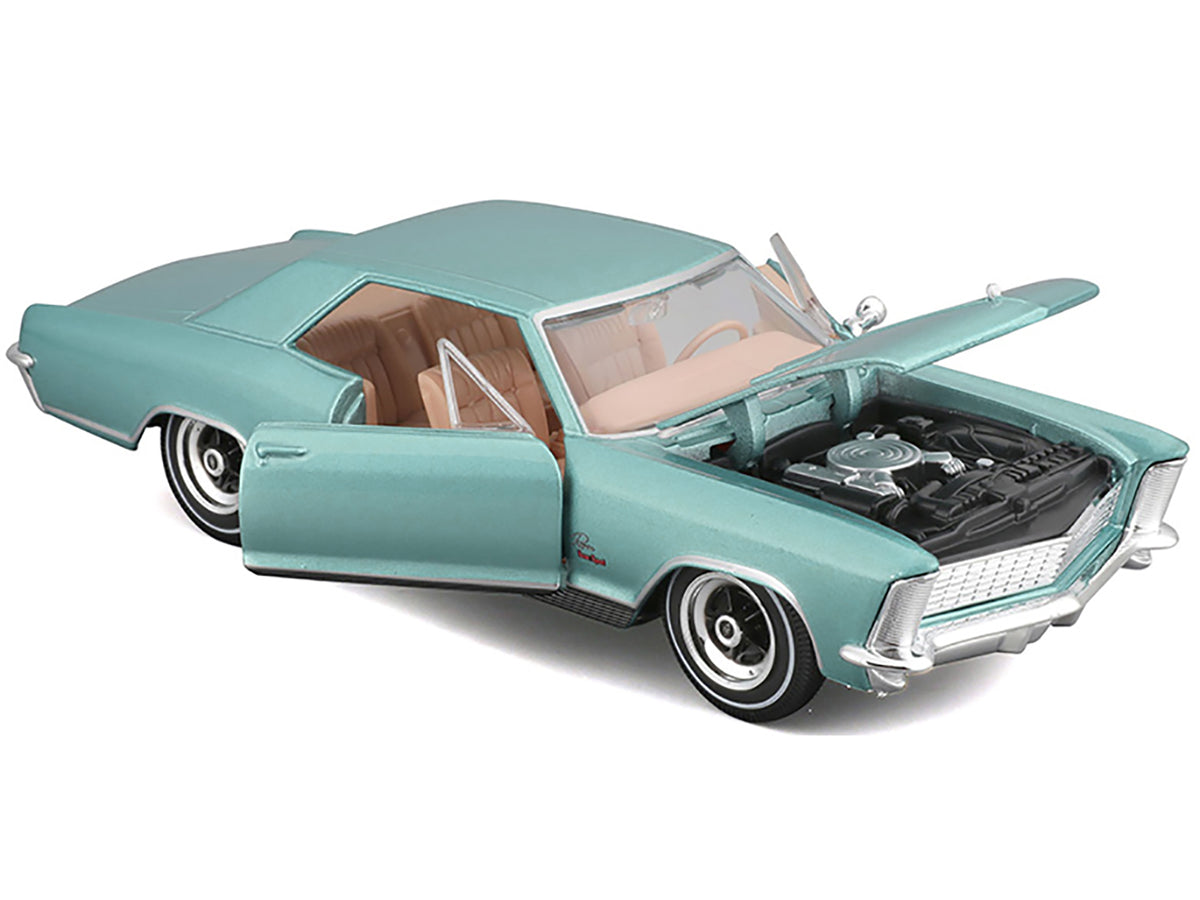 1965 Buick Riviera Gran Sport Light Blue Metallic "Special Edition" Series 1/26 Diecast Model Car