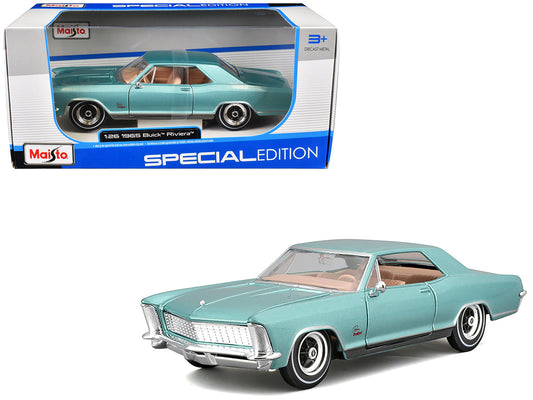 1965 Buick Riviera Gran Sport Light Blue Metallic "Special Edition" Series 1/26 Diecast Model Car