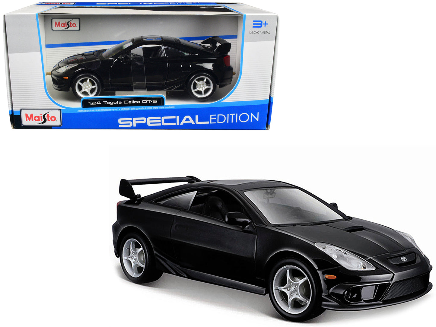 Toyota Celica GT-S Black "Special Edition" Series 1/24 Diecast Model Car