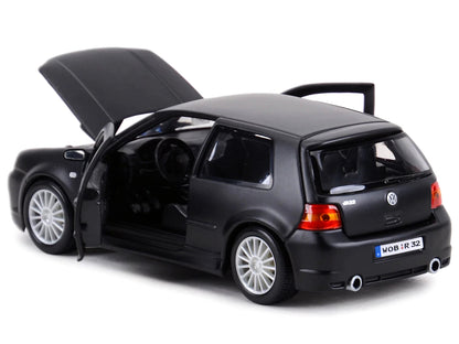Volkswagen Golf R32 Matt Black "Special Edition" Series 1/24 Diecast Model Car