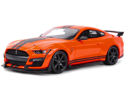 2020 Ford Mustang Shelby GT500 Orange with Black Stripes "Special Edition" 1/18 Diecast Model Car
