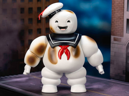 "Ghostbusters" 6" Stay Puft Marshmallow Man Figure with Nano Ecto-1 Car Diorama Set "Ghostbusters" (1984) Movie "Next Level" Series Model
