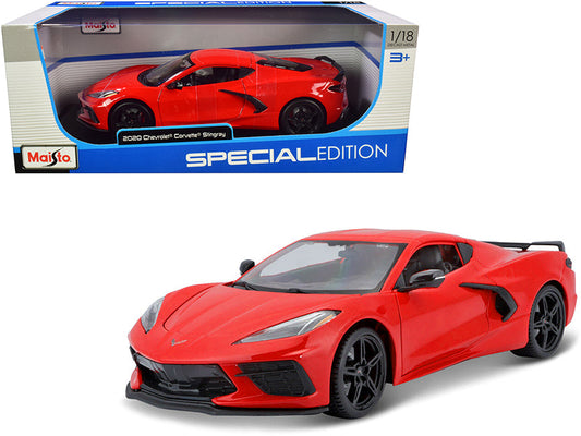 2020 Chevrolet Corvette Stingray C8 Red 1/18 Diecast Model Car